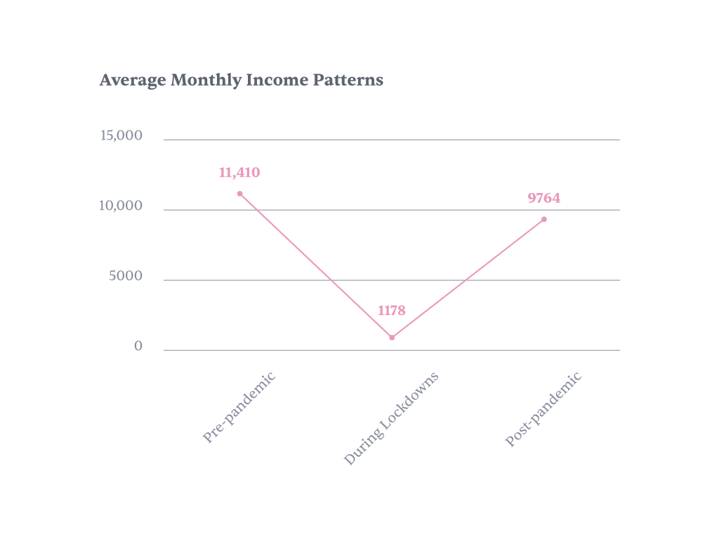 HQ Micro Enterprises Average Monthly Income - COVID